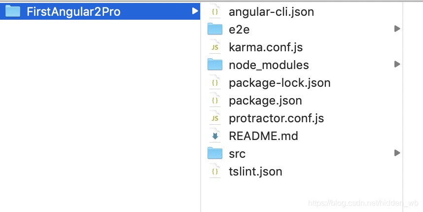 使用Angular-cli搭建的Angular项目目录结构