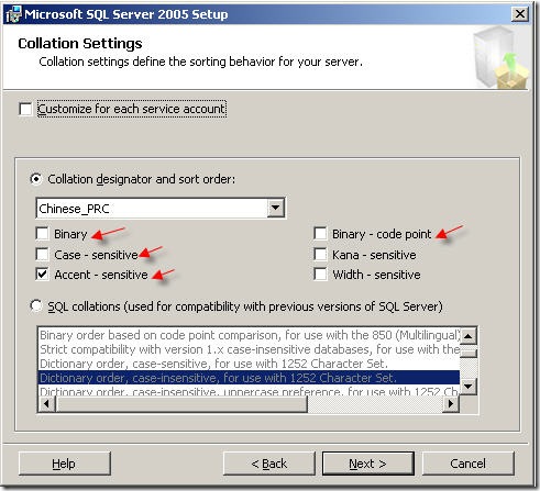 16-Collation Settings