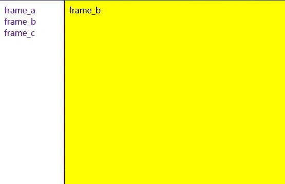 点击frame_b后的效果
