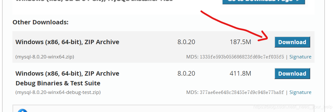 选择合适自己的版本下载
