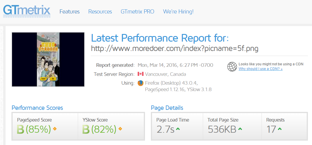 GTmetrix