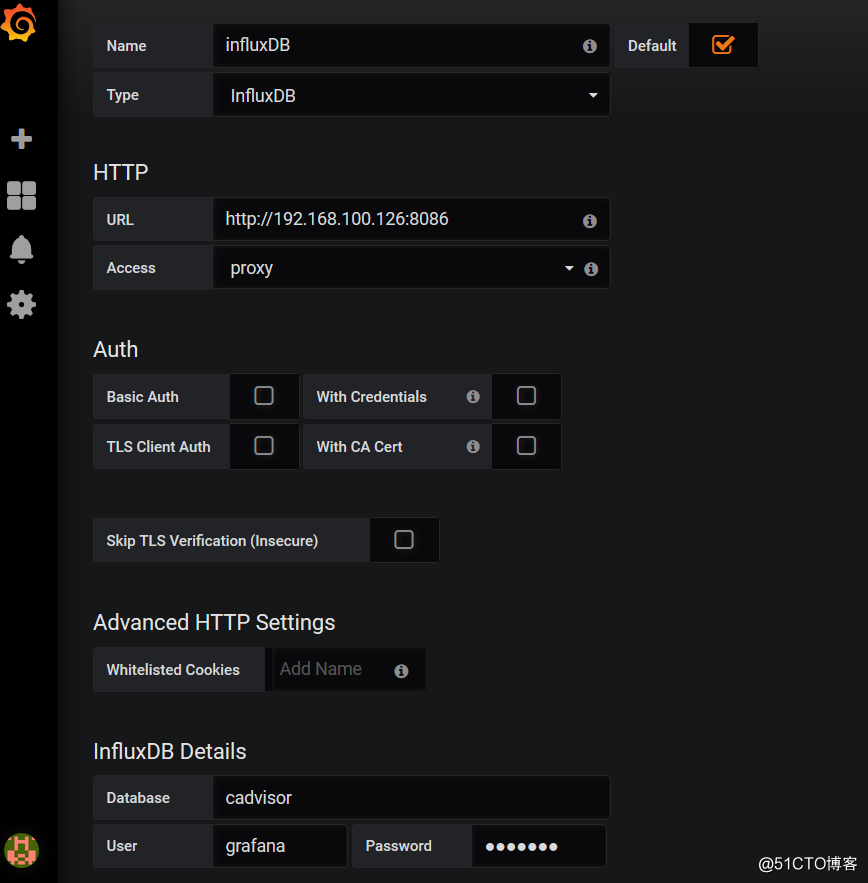 Docker监控快速部署，cAdvisor+InfluxDB+Grafana