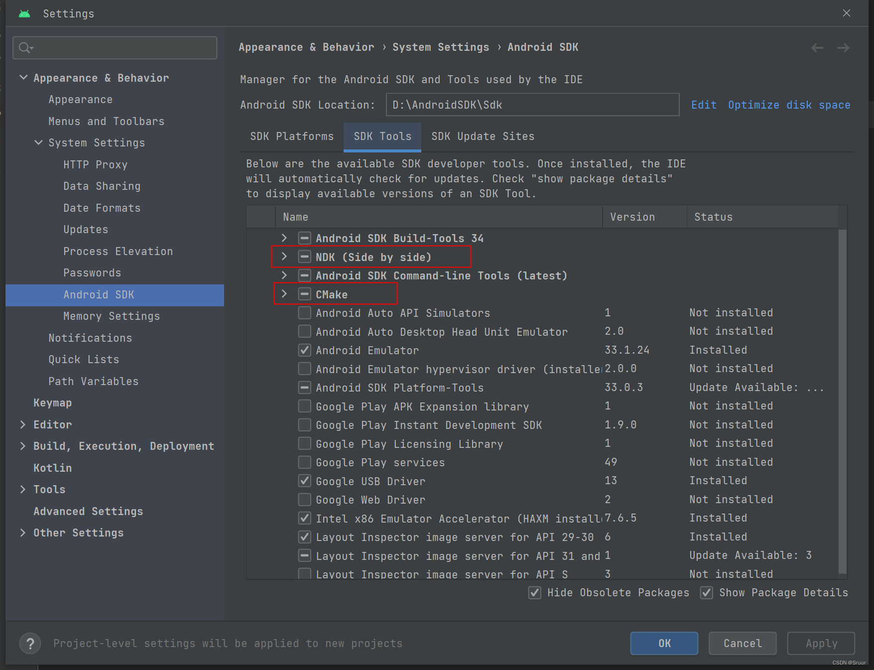 SDK Manager