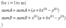 for i=1 to m{​