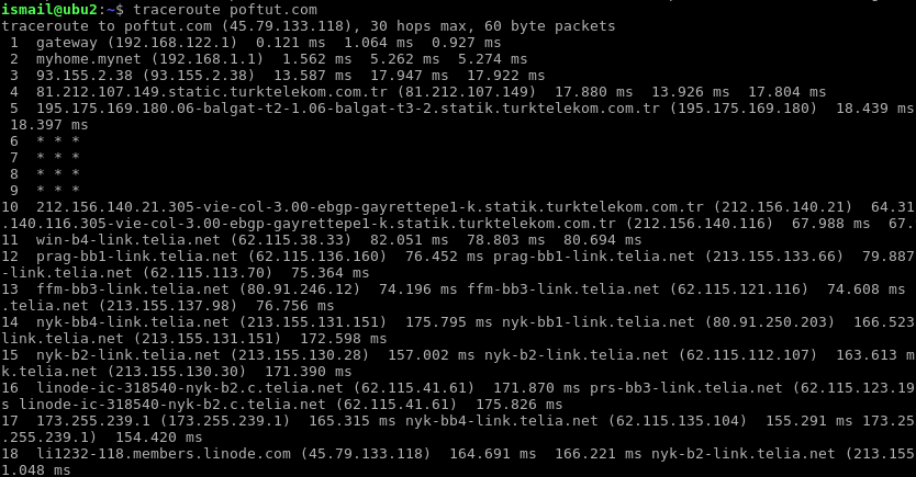 Find Route To The Host, IP Address, Website