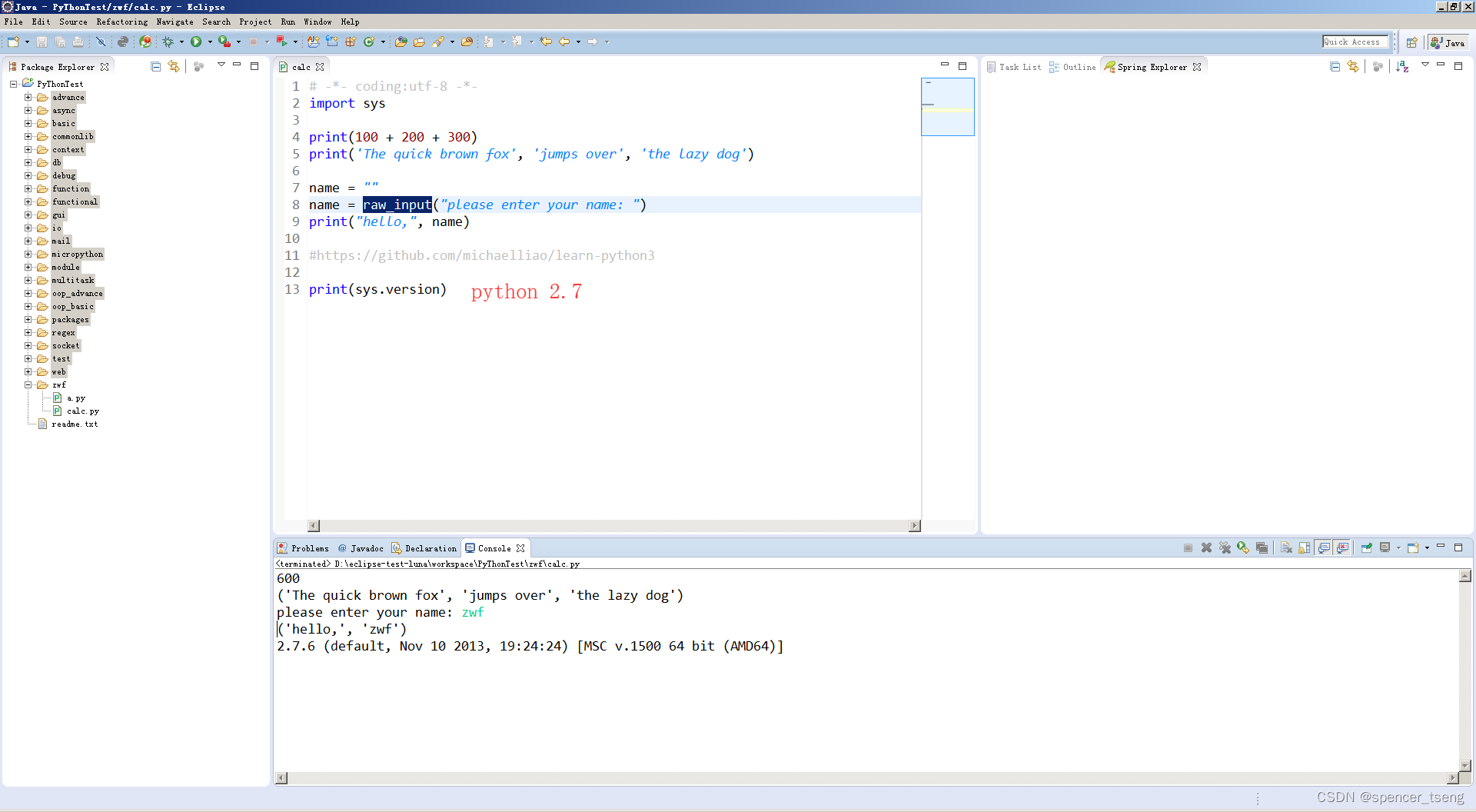 Traceback (most recent call last) python3.x input python2.x raw_input ...