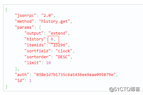 zabbix api history.get接口无返回值