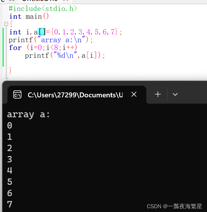 数组的概念及注意事项_定义数组应该注意的问题-CSDN博客