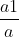 \frac{a1}{a}