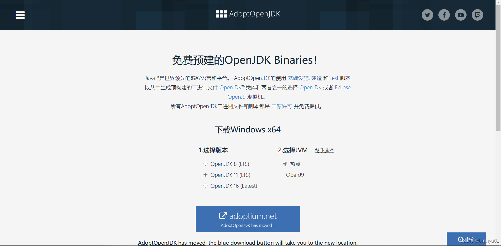AdoptOpenJDK官网