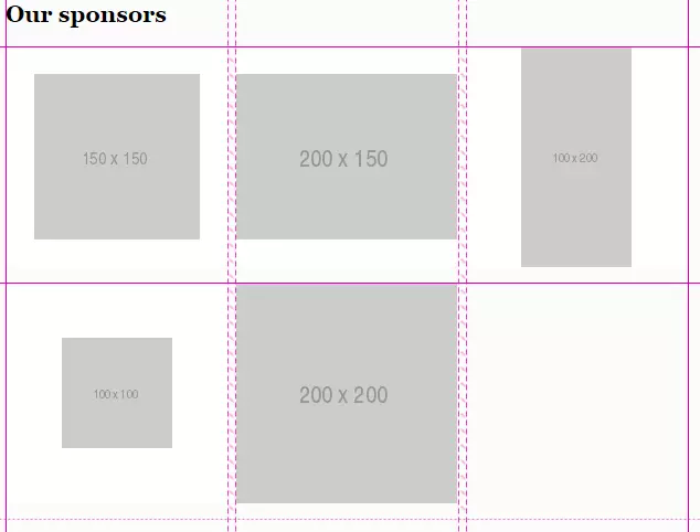 The sponsors block layout using auto-fill instead of media queries