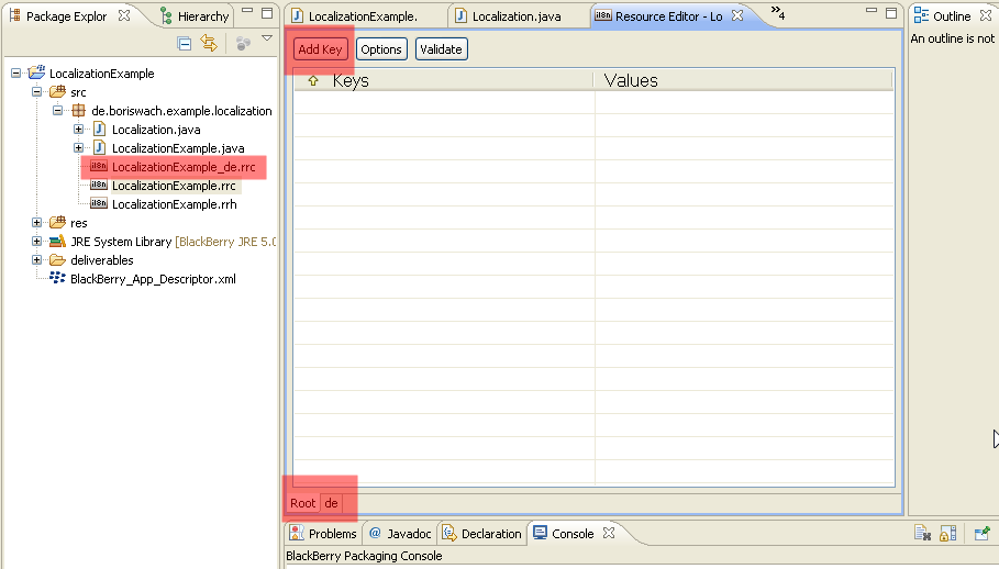 BBLocalizationExample_05 Maintenance view of translations
