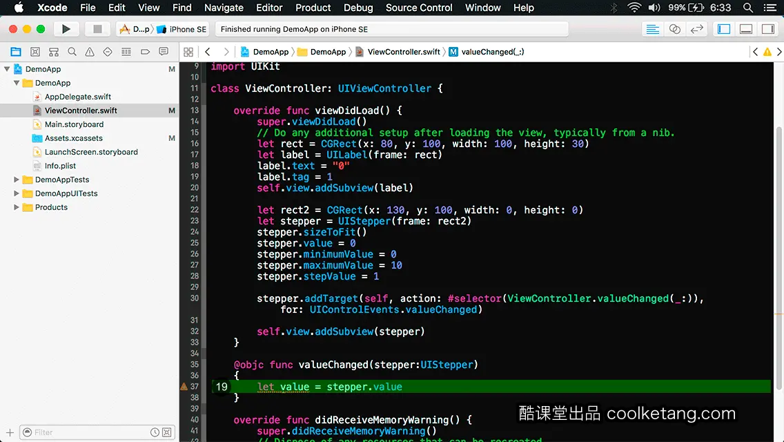 互动教程 for Xcode9 & Swift4-酷课堂