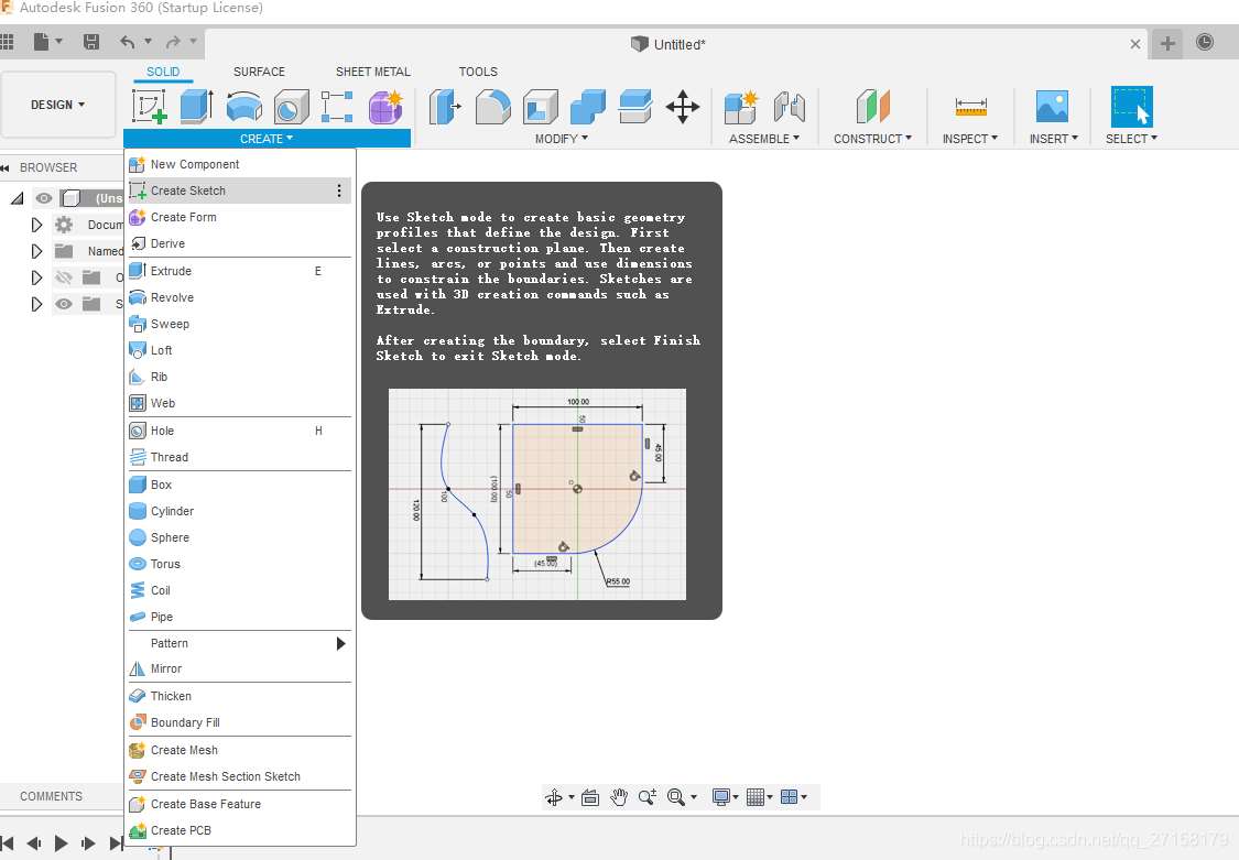 Autodesk Fusion 360建立第一个模型_fusion 360 方形孔-CSDN博客