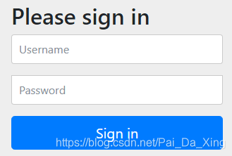 Spring Security 默认登陆界面