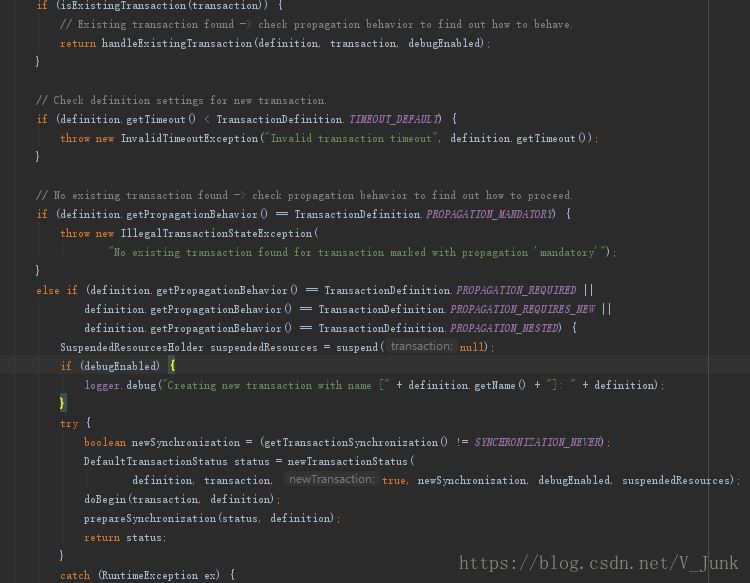 createTransactionIfNecessary