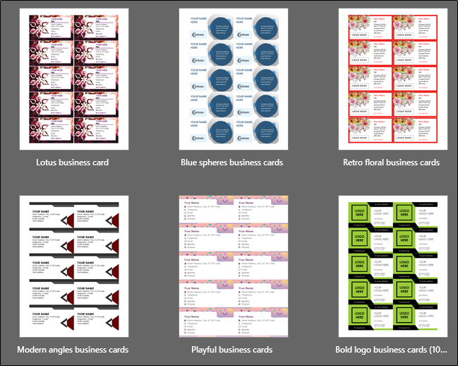 Business Card Library