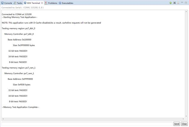 Xilinx ZYNQ SOC入门基础之使用SDK自带程序测试内存及DRAM实验