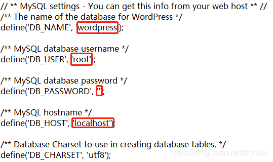 wordpress设置数据库连接2
