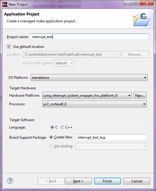 New Standalone C Project