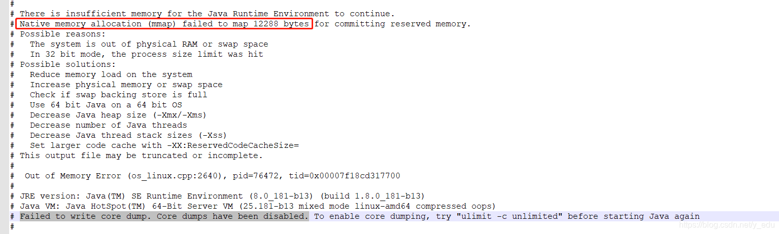获取直接内存失败