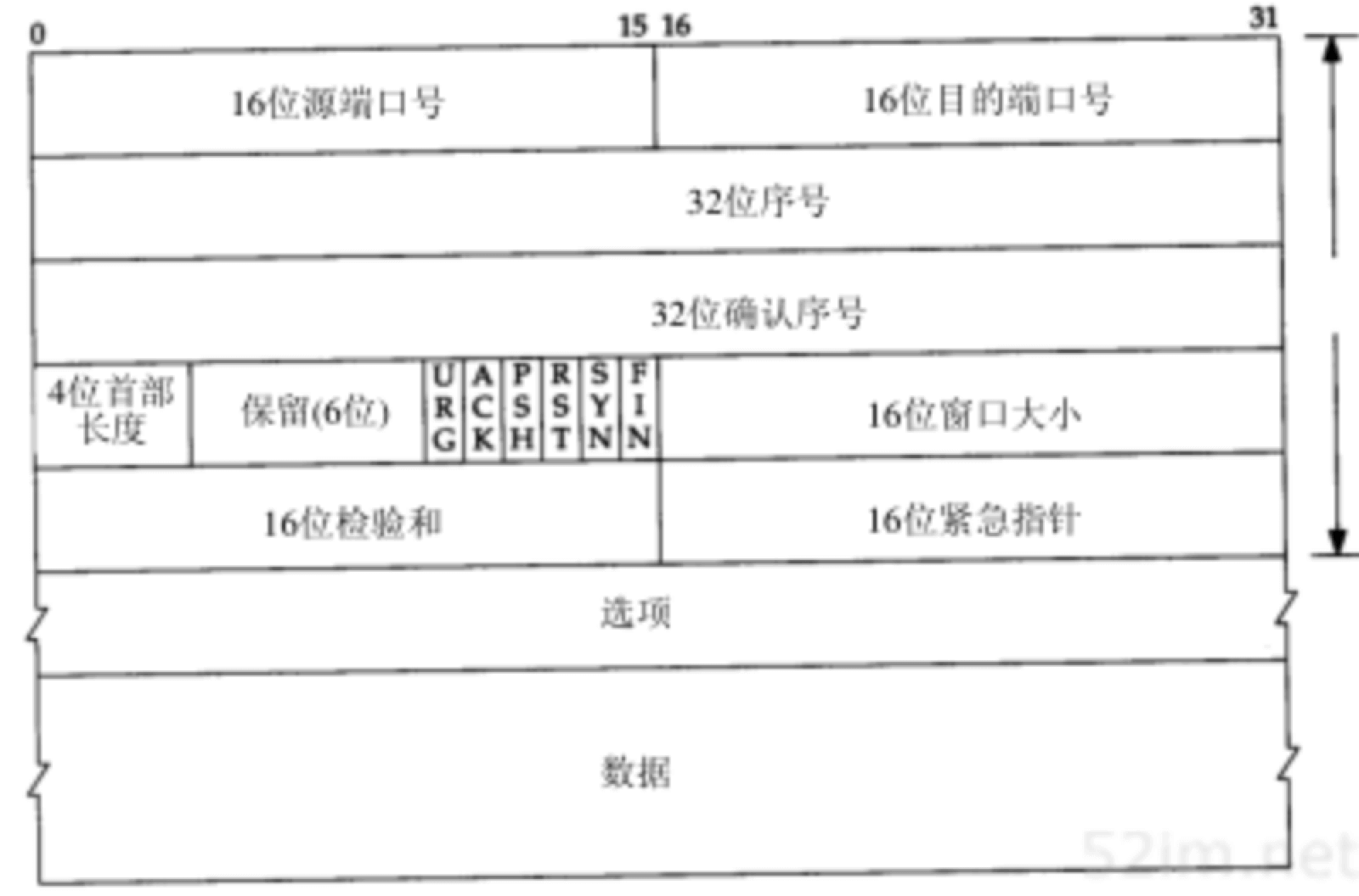 tcp首部