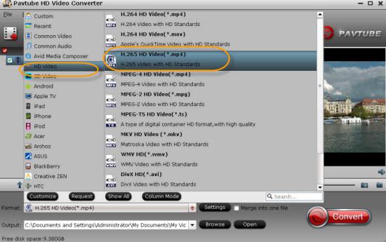 Pavtube H.265 HD Video Converter