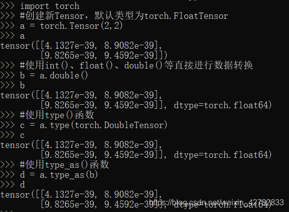 Torch Format PyTorch基础:Tensor数据类型与类型转换_pytorch2.1 如何设置默认tensor计算为double类型-CSDN博客