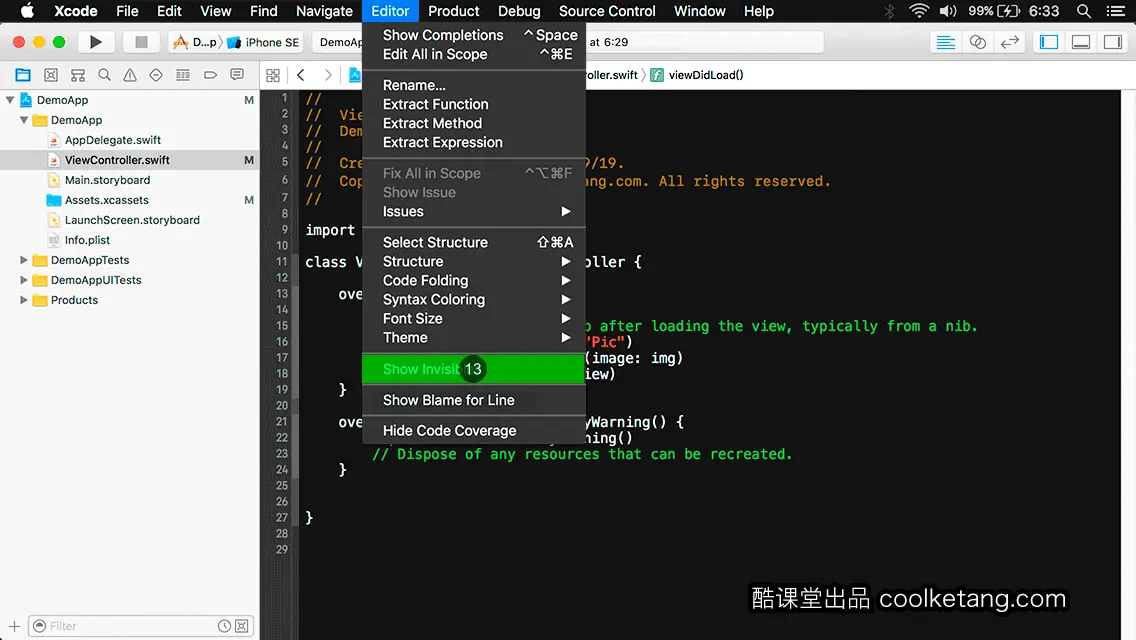 互动教程 for Xcode9 & Swift4-酷课堂
