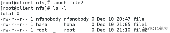 Linux中nfs网络文件共享