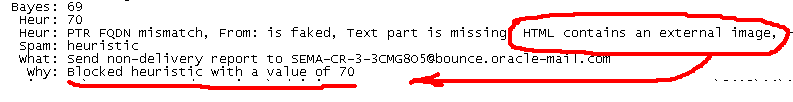 detected as spam