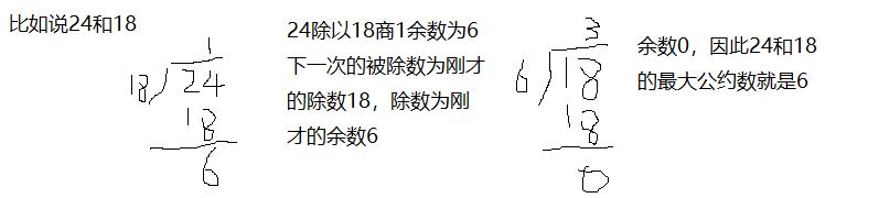 辗转相除法的思路