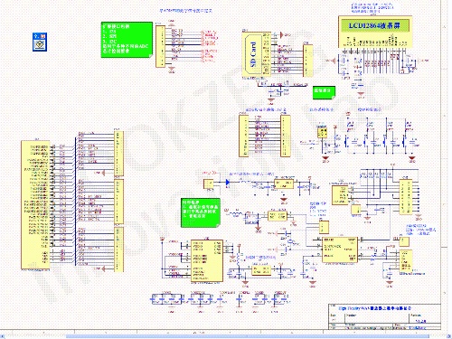 电路原理图之一微处理器数字电路部分