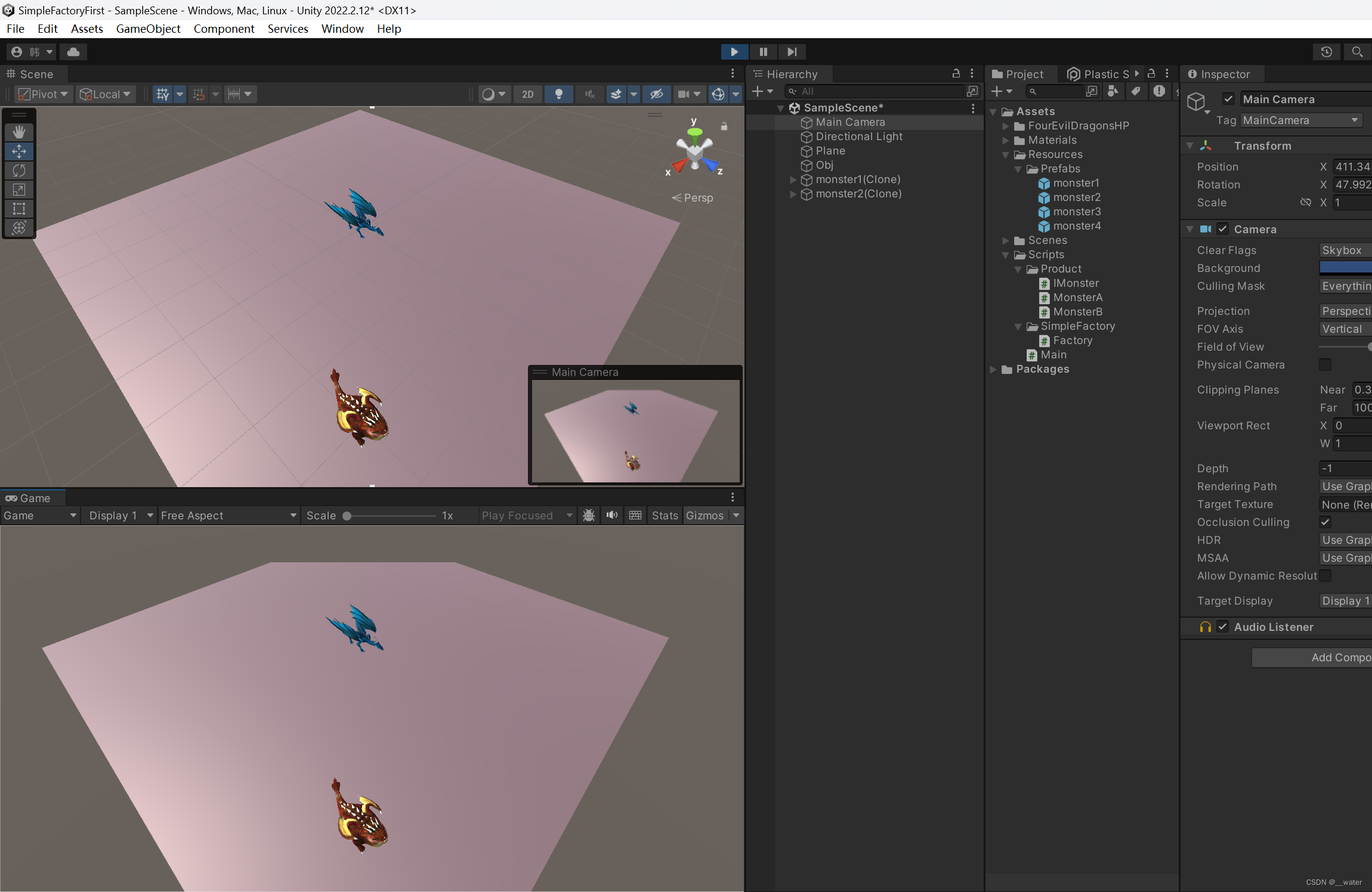 Unity简单工厂模式实例-CSDN博客