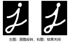 左图：原图反转，右图：结果关闭