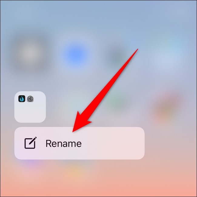 Apple iPhone Tap Rename