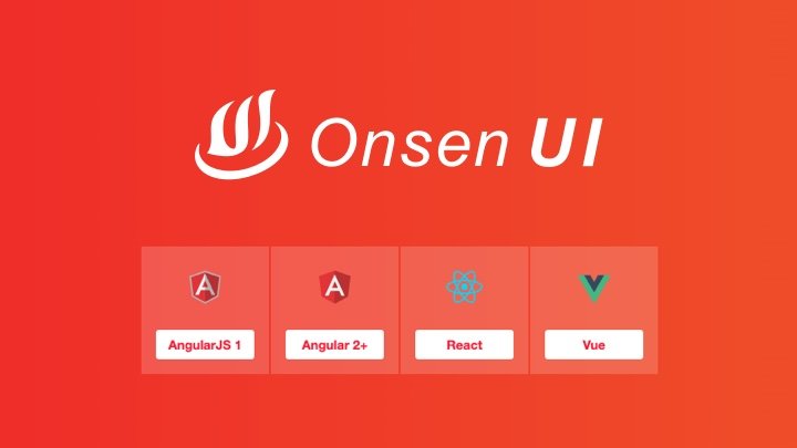 OnsenUI - 专为混合开发/手机 web 应用打造的开源移动端 UI 组件库