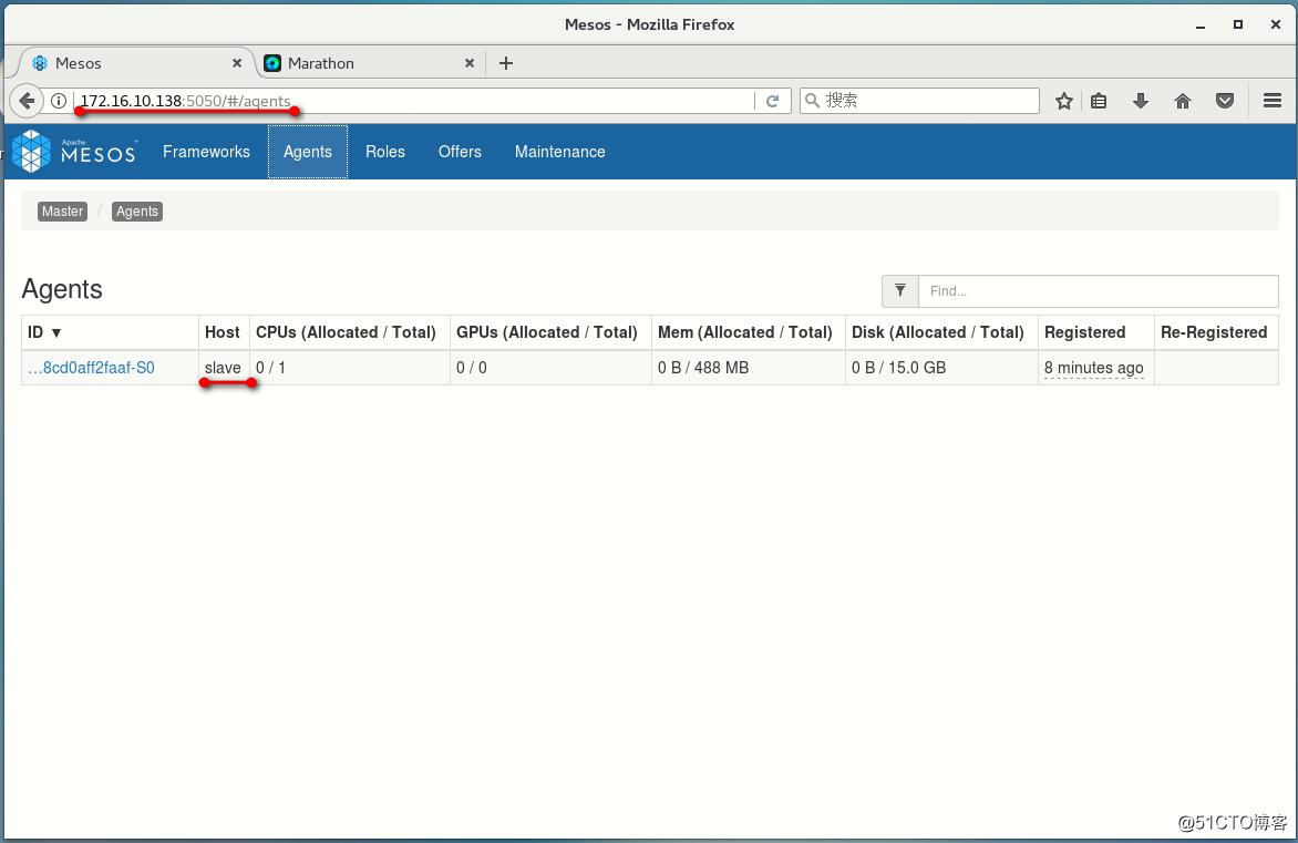 Yum安装mesos+zookeeper+marathon管理docker集群