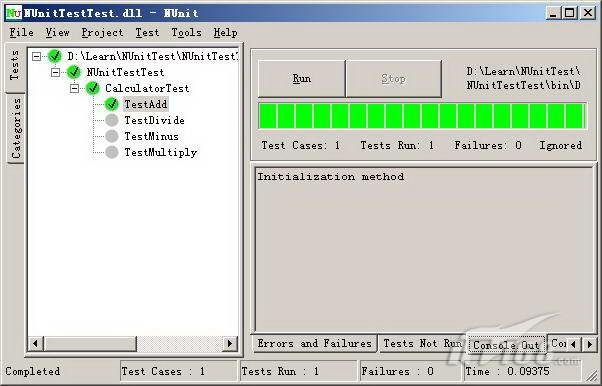 一步一步学NUnit