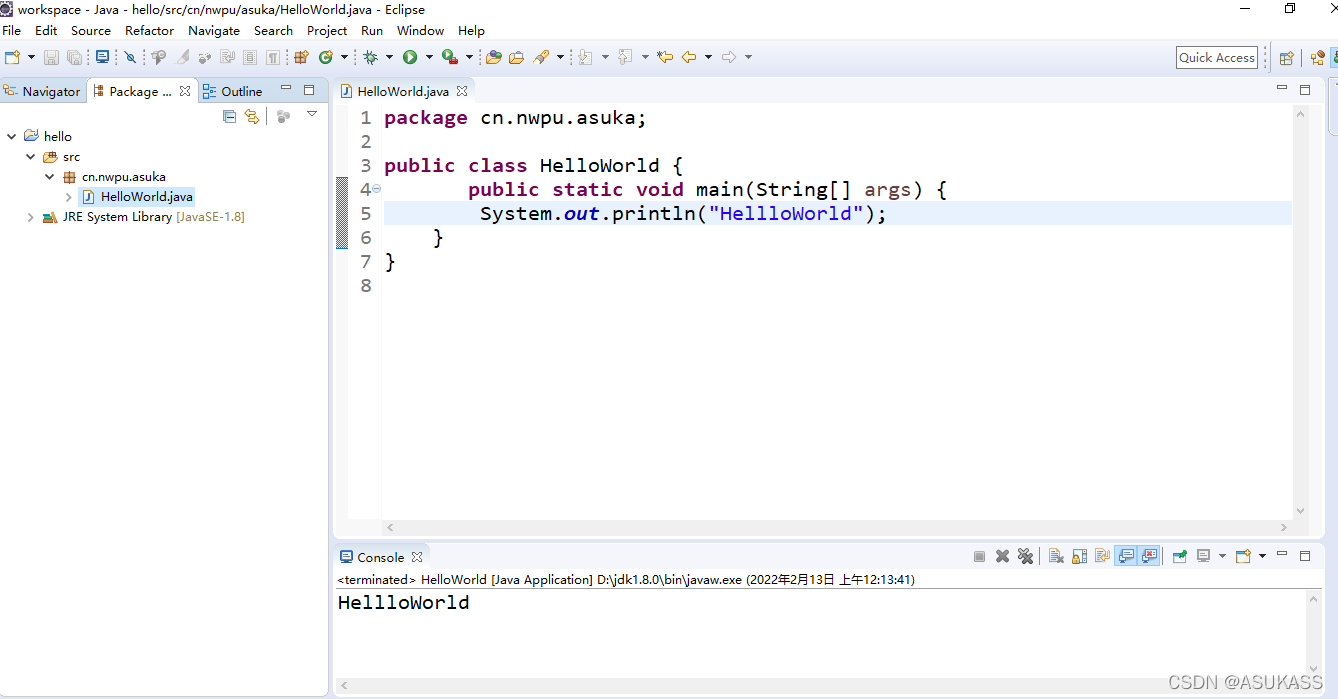 Eclipse环境配置与Java HelloWorld程序实践-CSDN博客