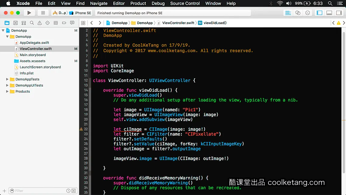 互动教程 for Xcode9 & Swift4-酷课堂