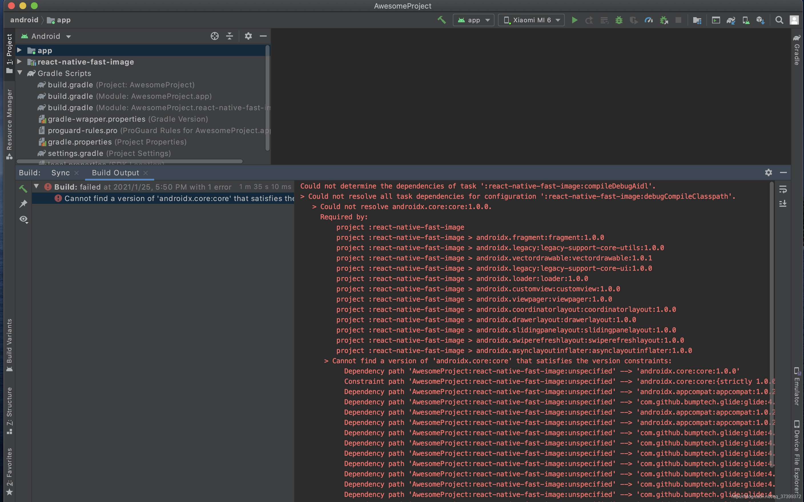 android错误Could not resolve com.squareup.okhttp3:okhttp:{strictly 3.9.1 ...