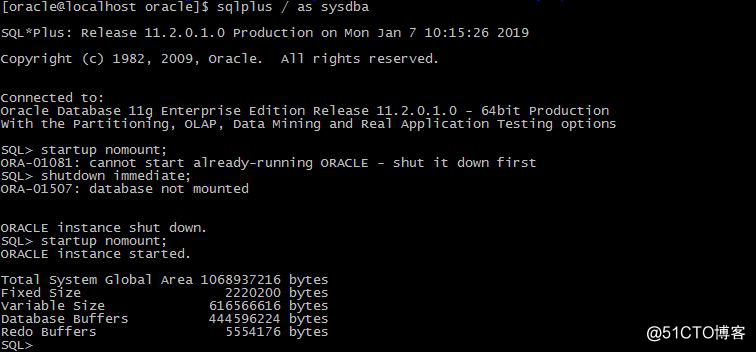 CentOS7.4静默安装Oracle11g——实验