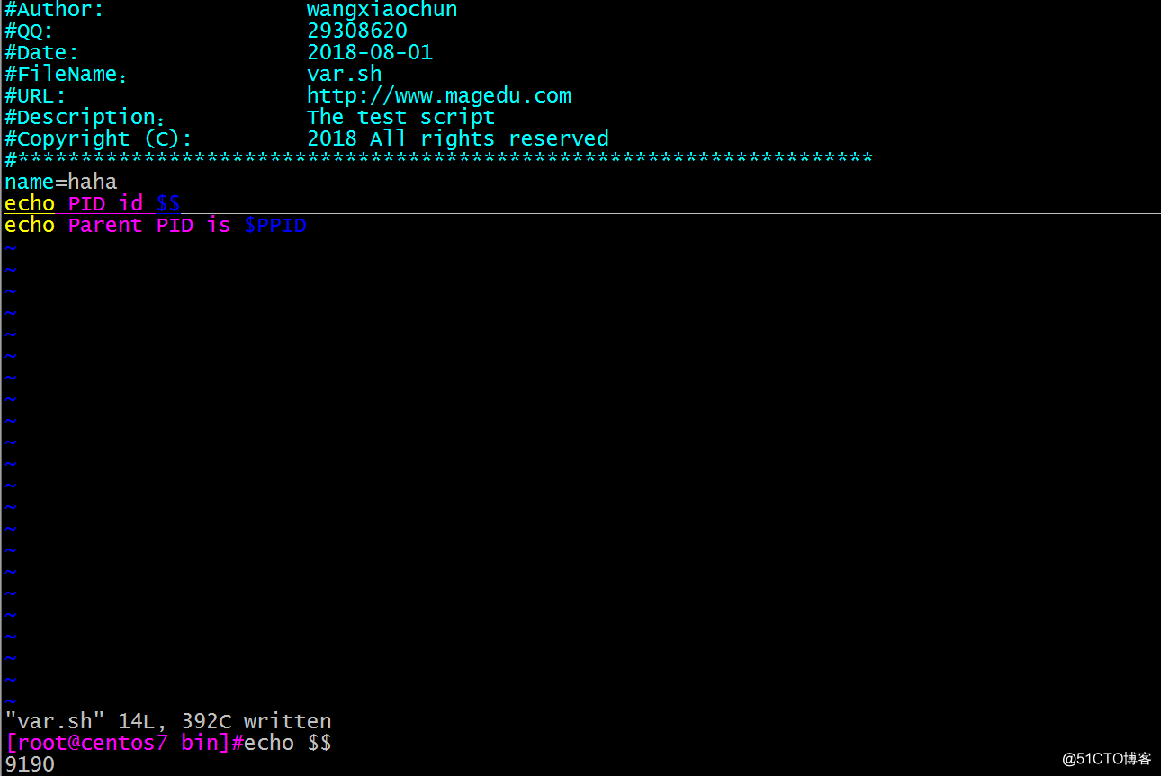 bash；"./"；"."；source运行脚本的区别