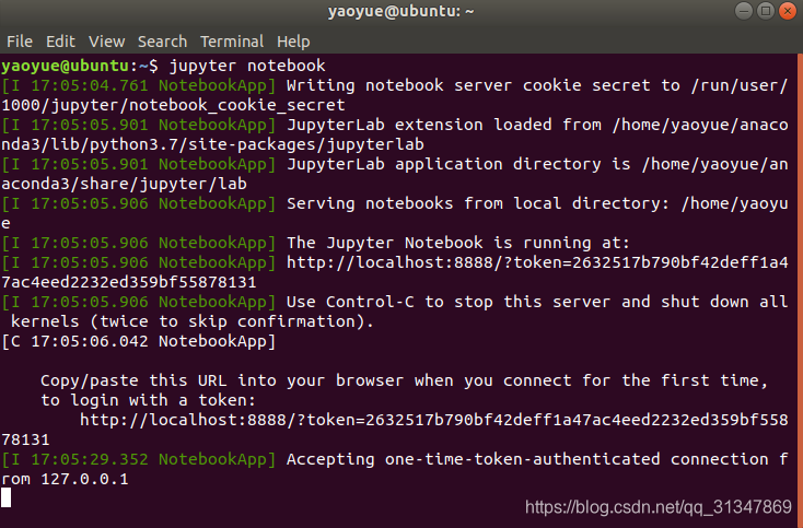 启动juypter notebook