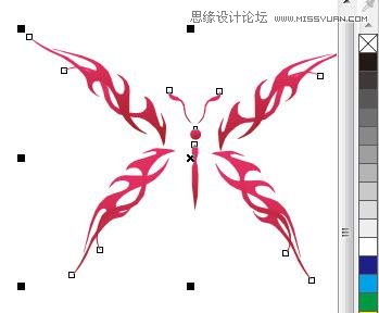 学会了Coreldraw看着有空制作蝴蝶细致明了 b2b软件 