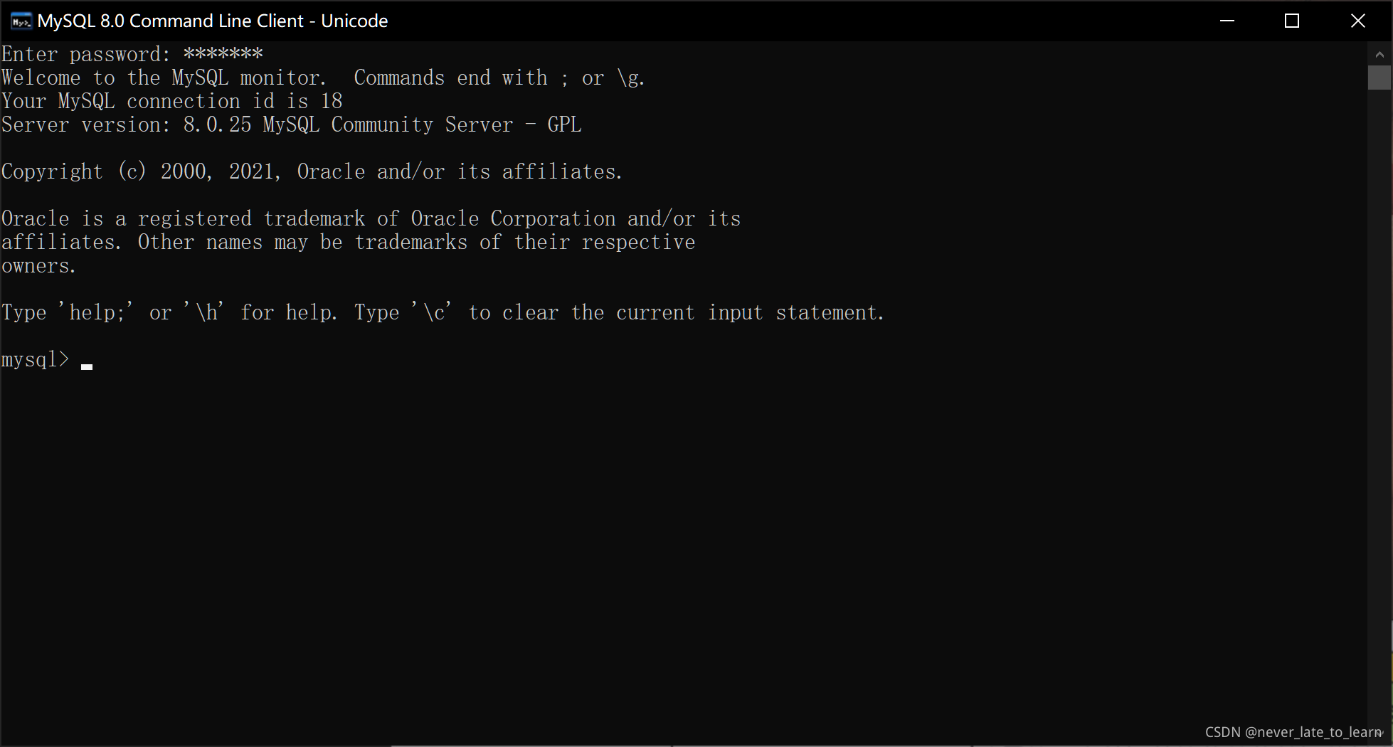 MySQL 8.0 Command Line Client 启动时闪退的一个问题_mysql cmdline 为什么启动就闪退-CSDN博客