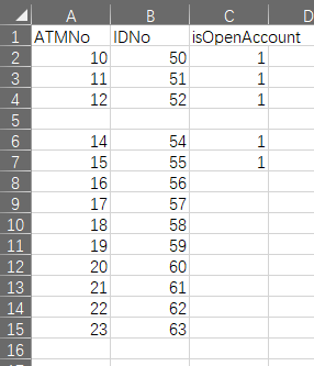 Excel格式 加上isOpenAccount或者其他任何名字