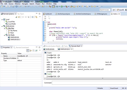 Execute shell command in Eclipse