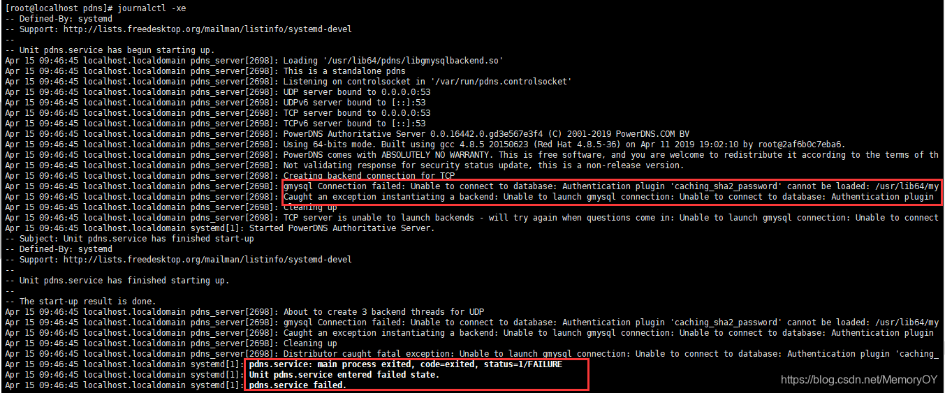 journalctl -xe 报错